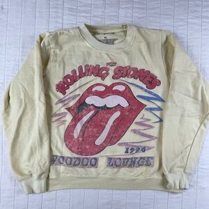 The Rolling Stones Voodoo Lounge Light Yellow Sweatshirt XL